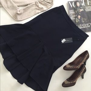 Tommy Hilfiger Asymmetrical Lined Skirt , Size: 0